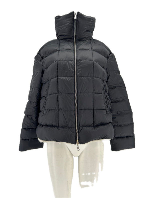 Doudoune noire réversible