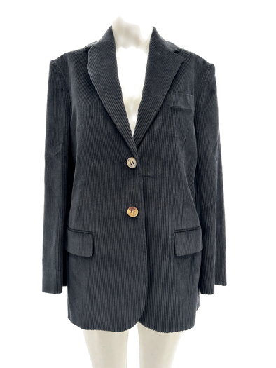 Veste en velours cotelé noir