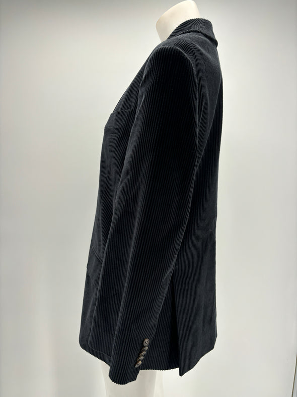 Veste en velours cotelé noir