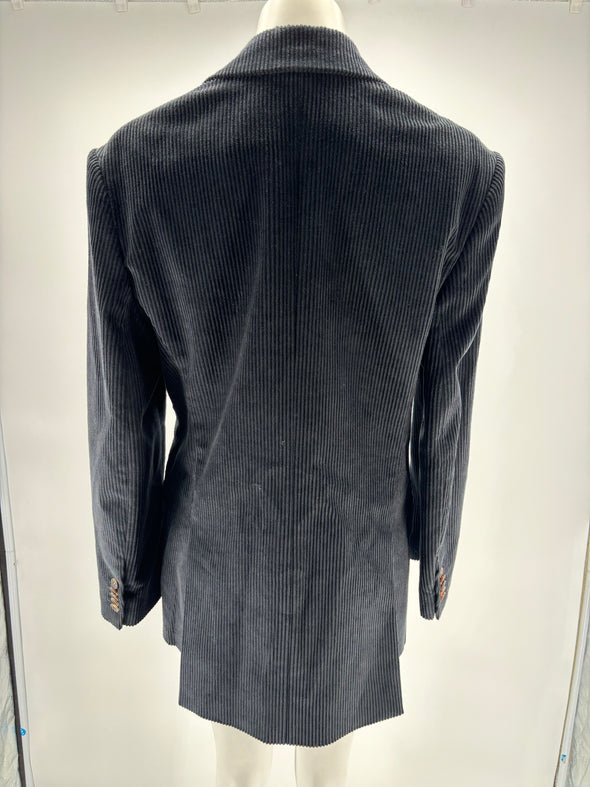 Veste en velours cotelé noir