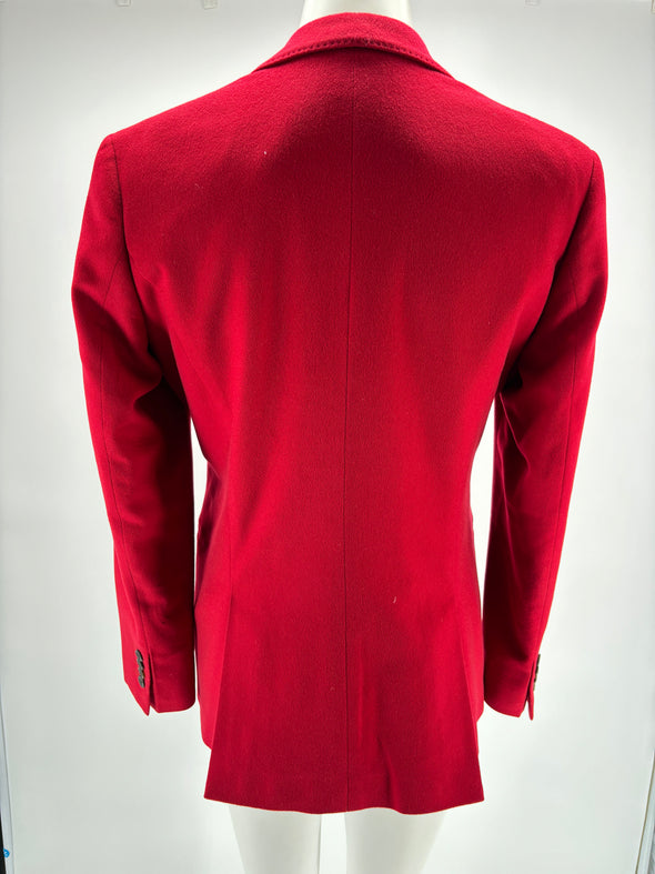 Blazer en cachemire rouge