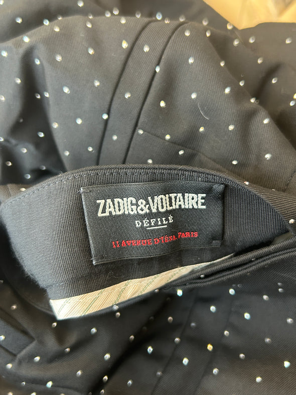 Pantalon noir à strass