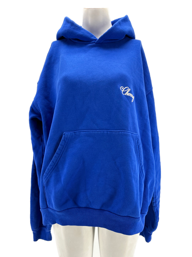 Sweat bleu électrique