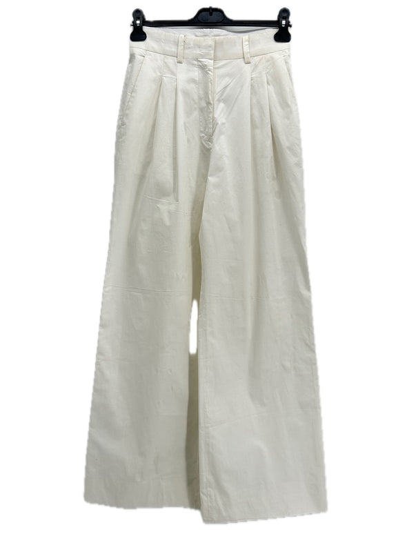 Pantalon en laine blanc