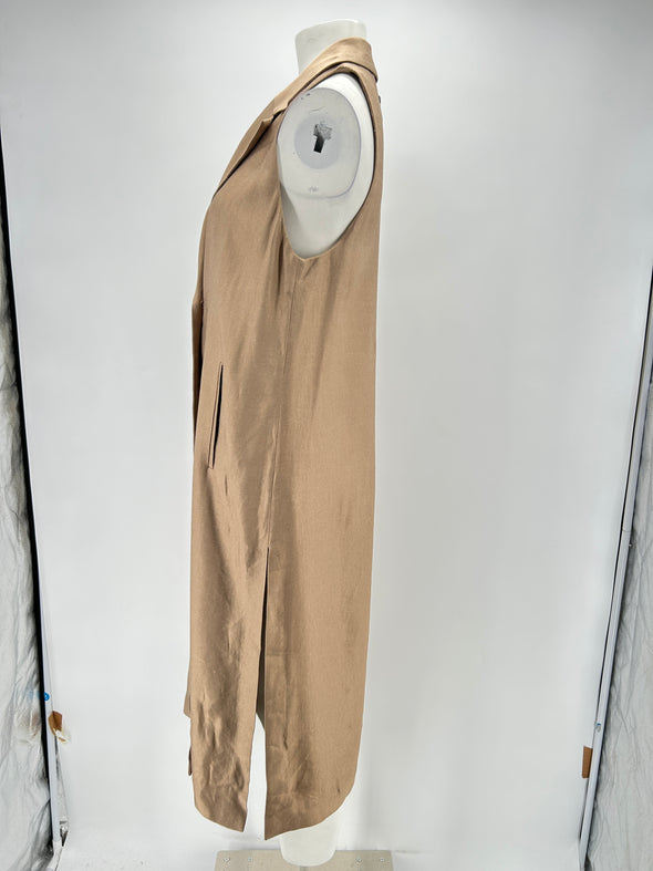 Blazer long sans manches
