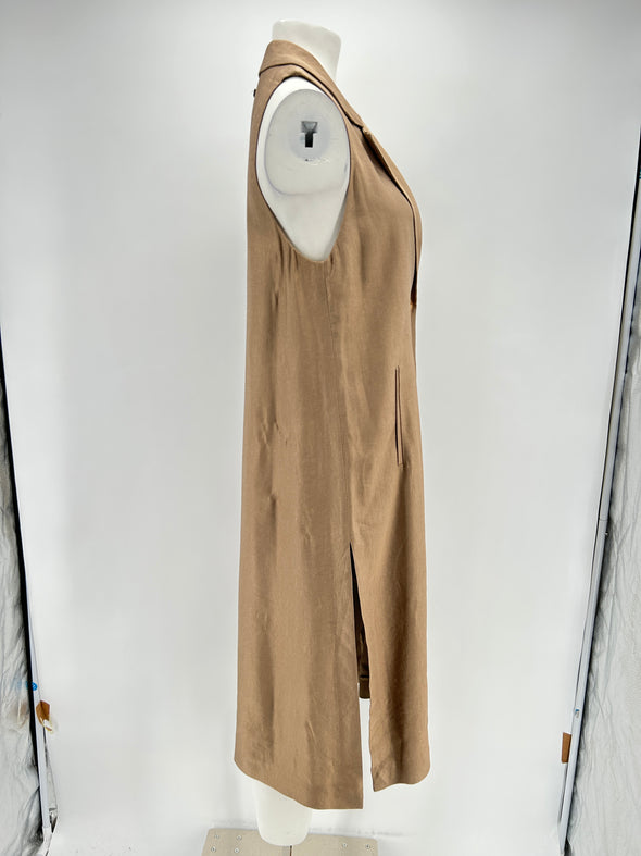 Blazer long sans manches