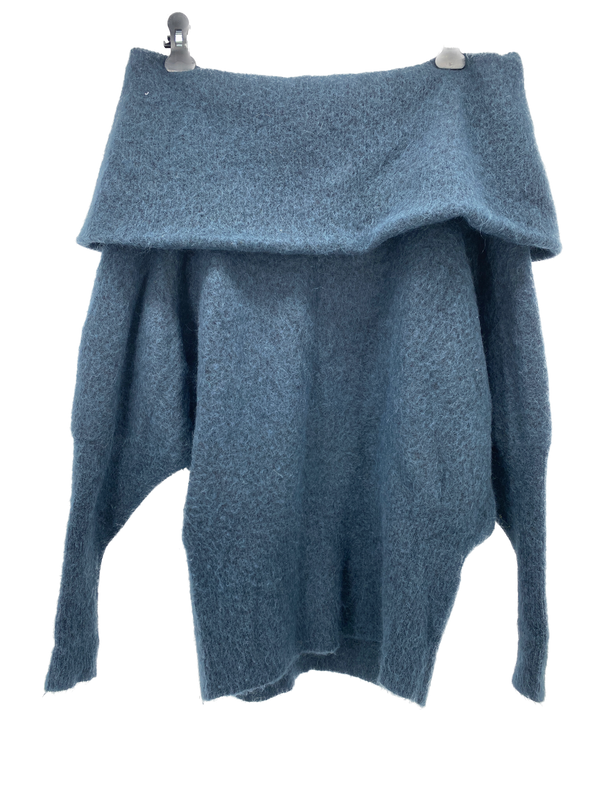 Pull en laine col bateau