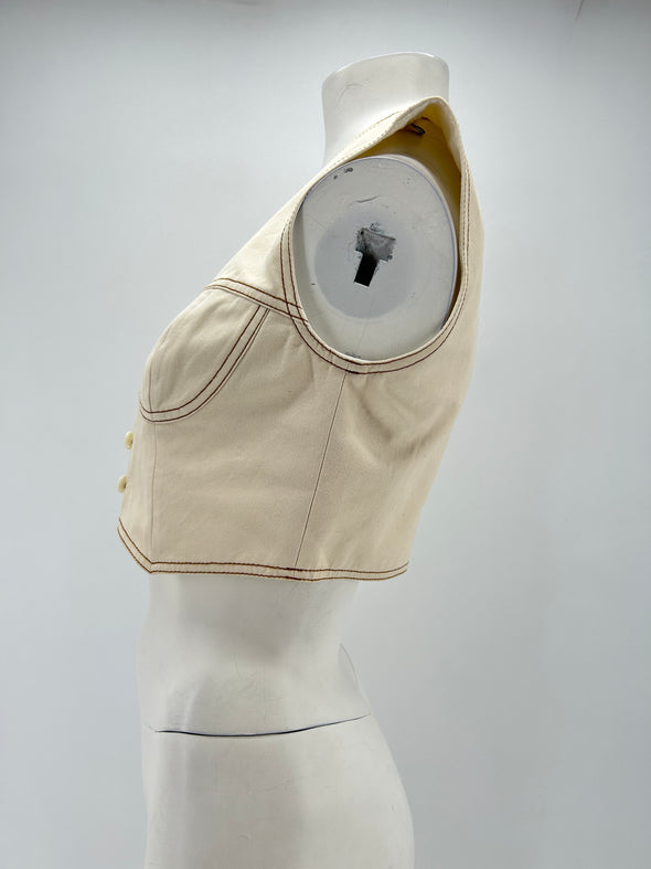 Gilet sans manches en denim