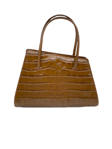 Sac en cuir embossé crocodile