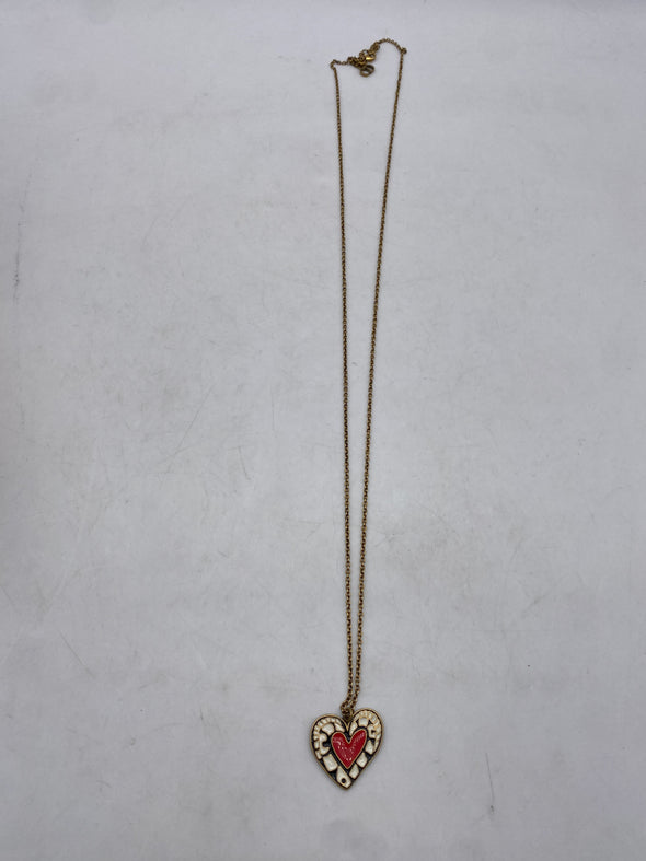 Collier coeur rouge