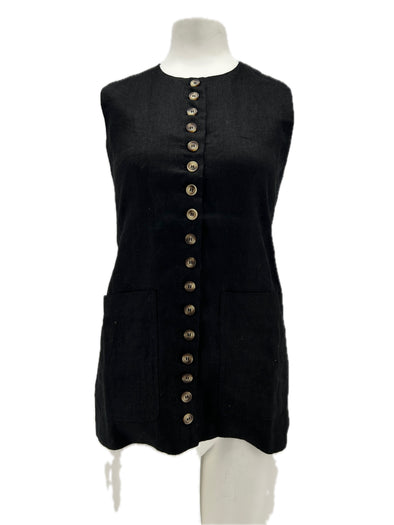 Gilet sans manches en lin