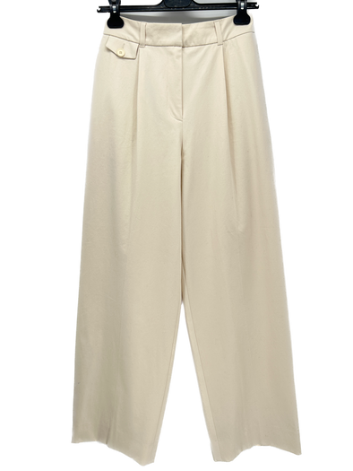 Pantalon large beige