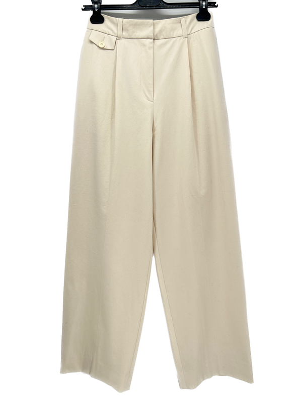 Pantalon large beige