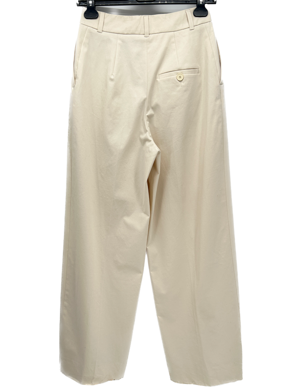 Pantalon large beige