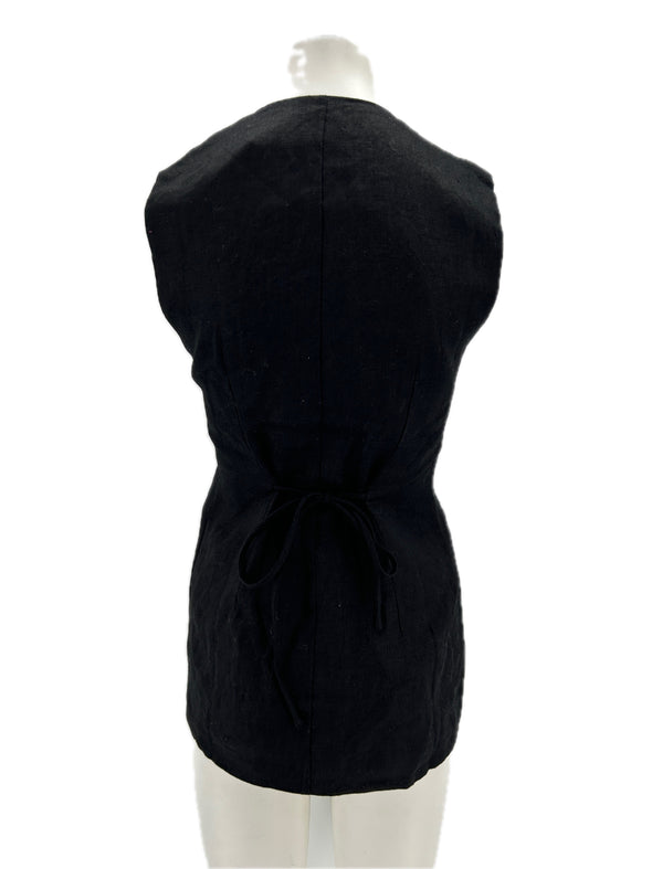 Gilet sans manches en lin