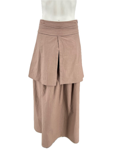 Double jupe taupe