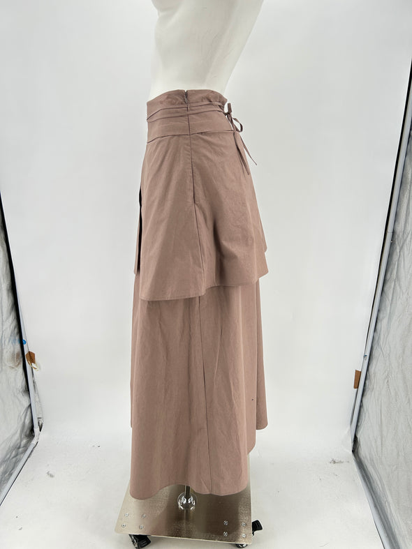 Double jupe taupe
