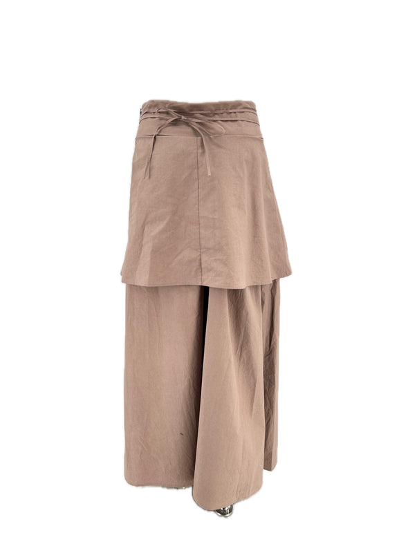 Double jupe taupe