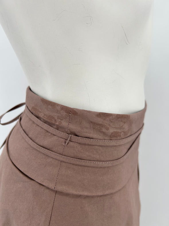 Double jupe taupe