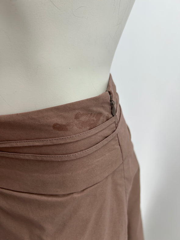 Double jupe taupe