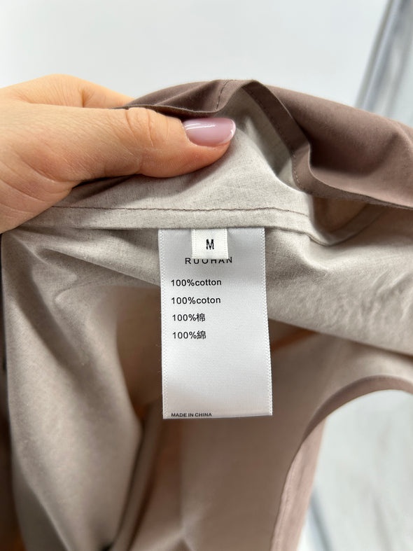 Double jupe taupe
