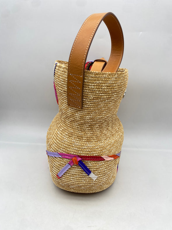 Sac en paille beige