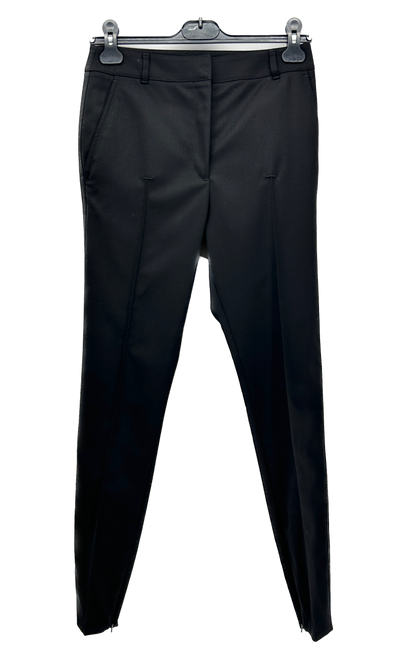 Pantalon de tailleur noir en laine