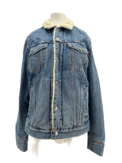 Veste en Denim fourrée