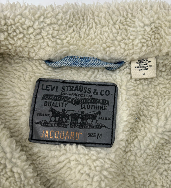 Veste en Denim fourrée