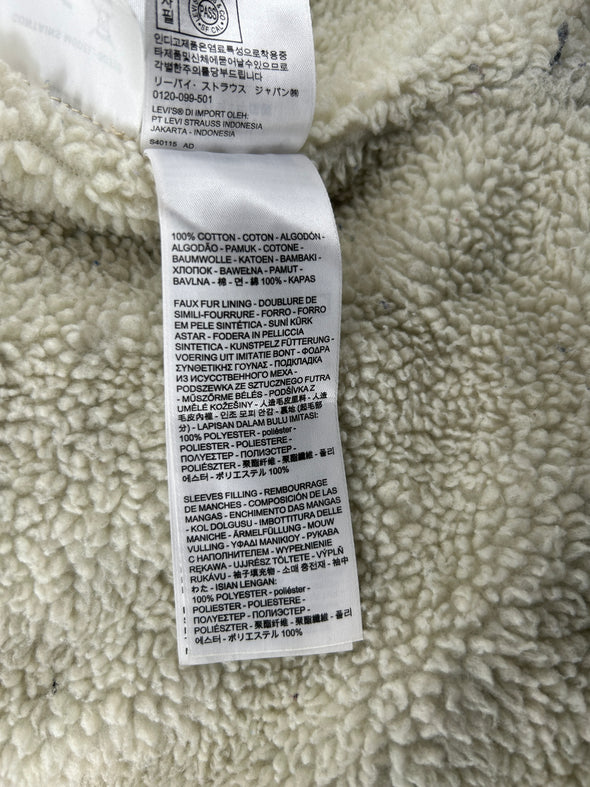 Veste en Denim fourrée