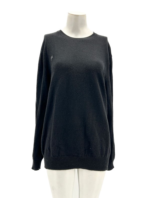 Pull noir en cachemire