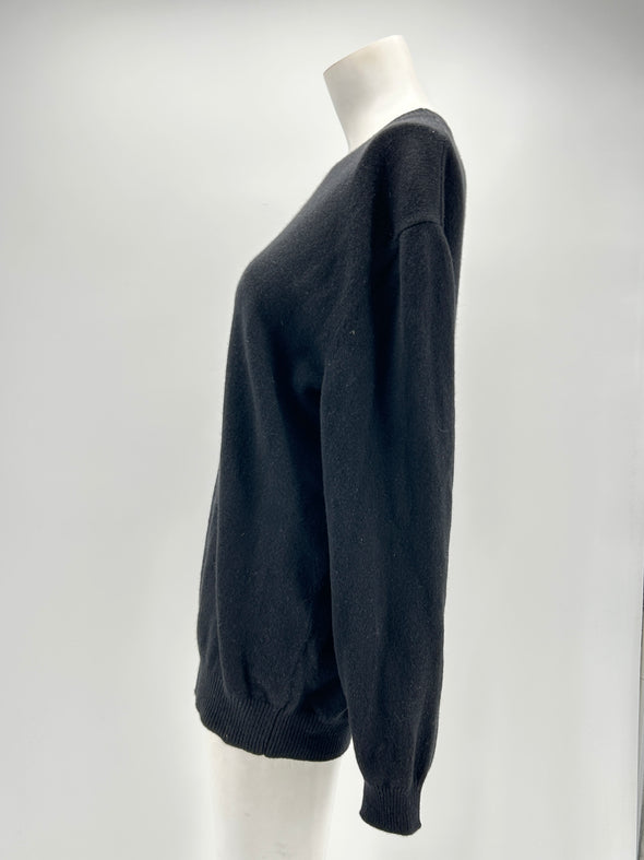 Pull noir en cachemire