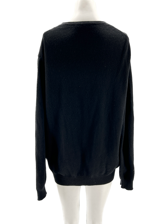 Pull noir en cachemire