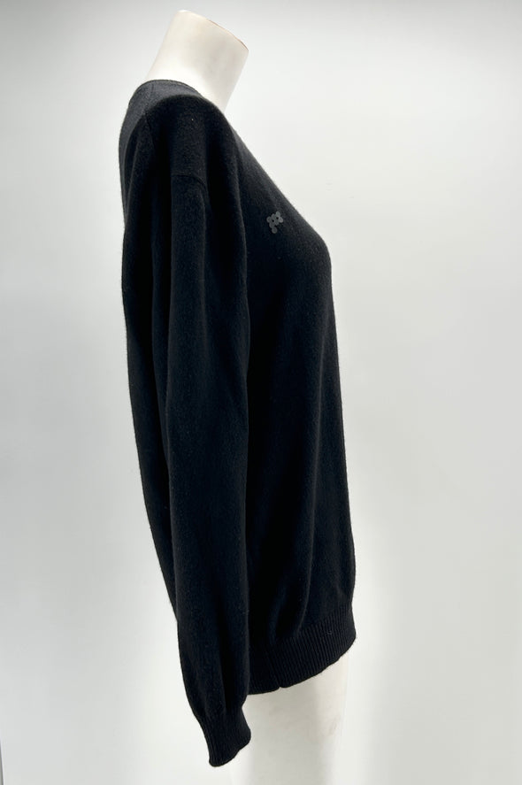 Pull noir en cachemire