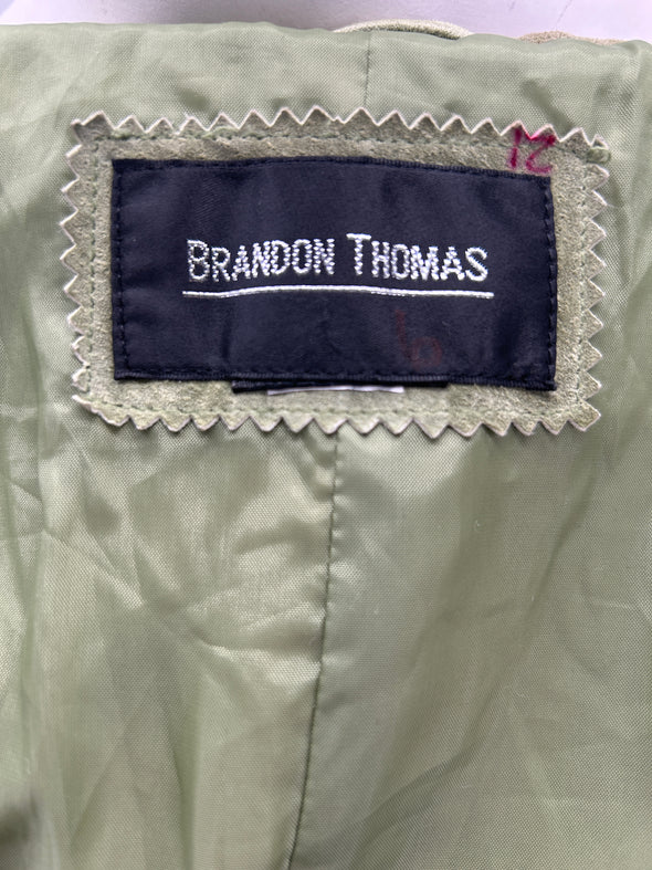 Veste en daim vert