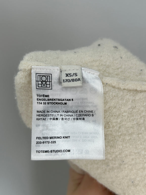 Pull en laine crème