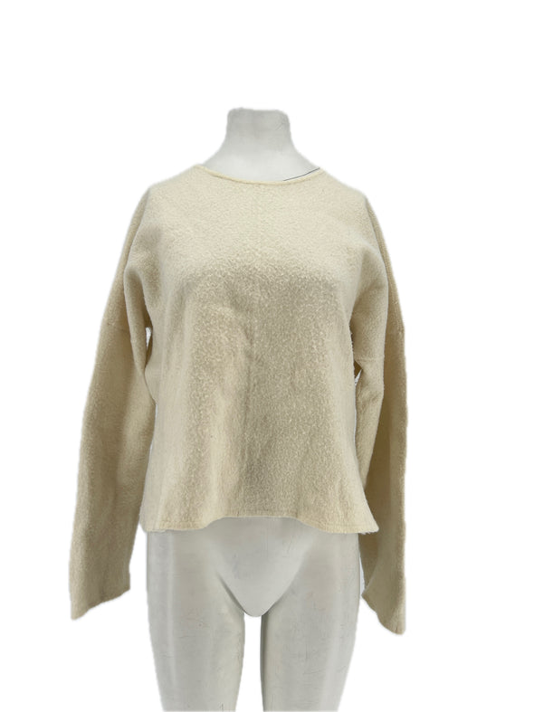 Pull en laine crème