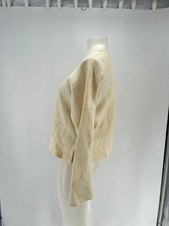 Pull en laine crème