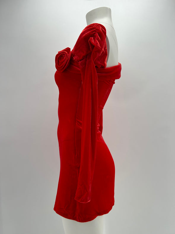 Mini robe rouge "Scarlette"