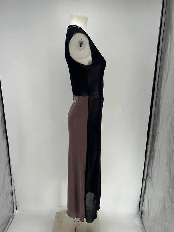 Robe transparente noire