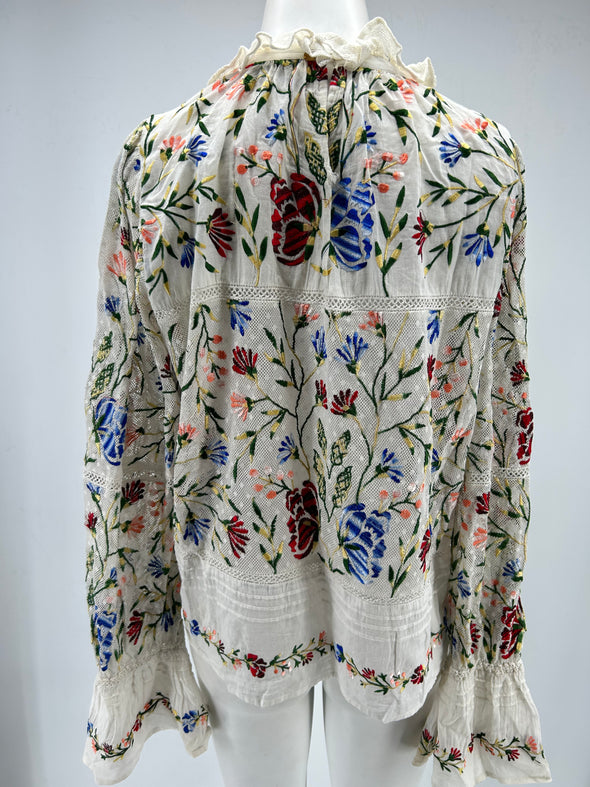 Blouse brodée