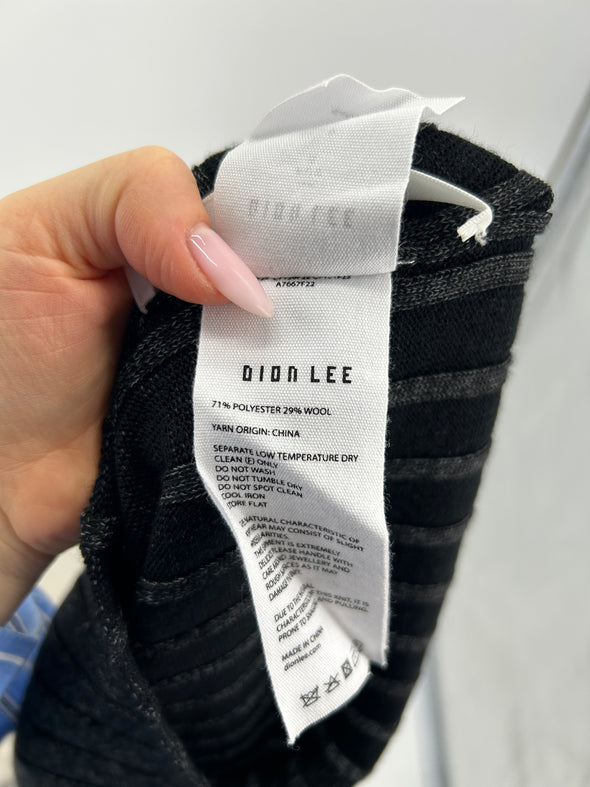 Pull col roulé gris
