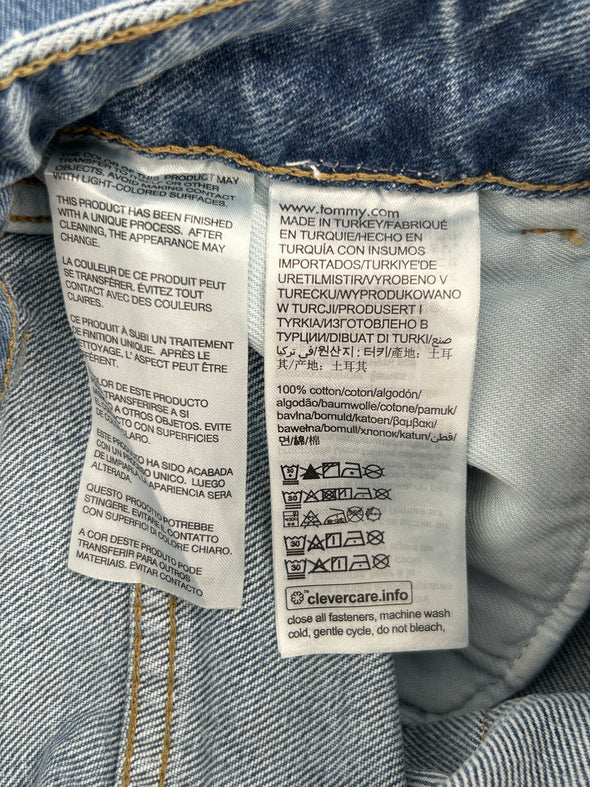 Jean large bleu