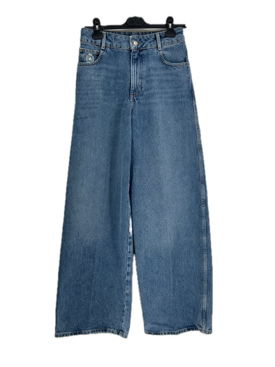 Jean large bleu