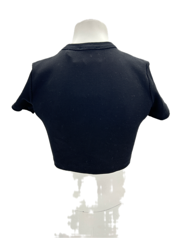 Top crop noir