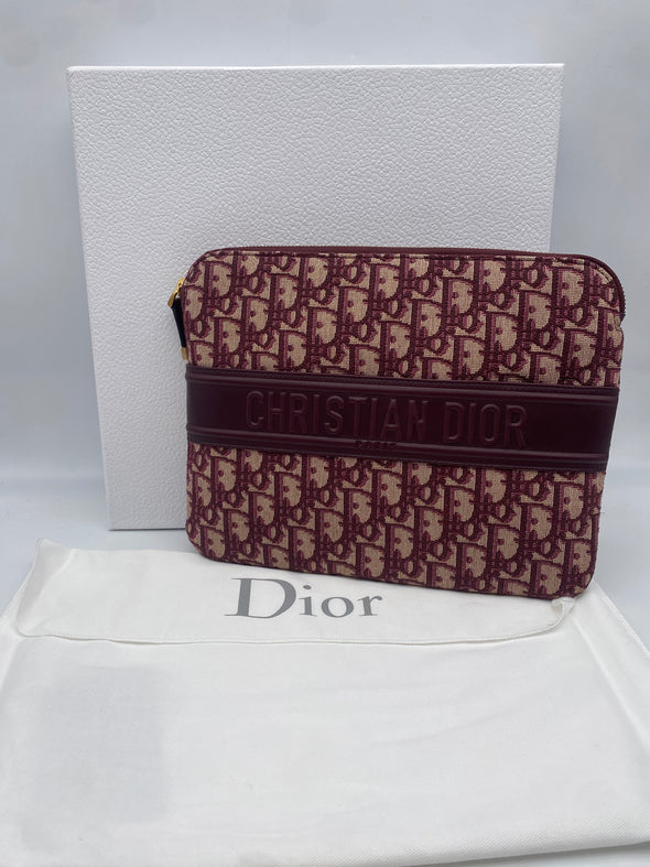 Pochette en toile Dior Oblique