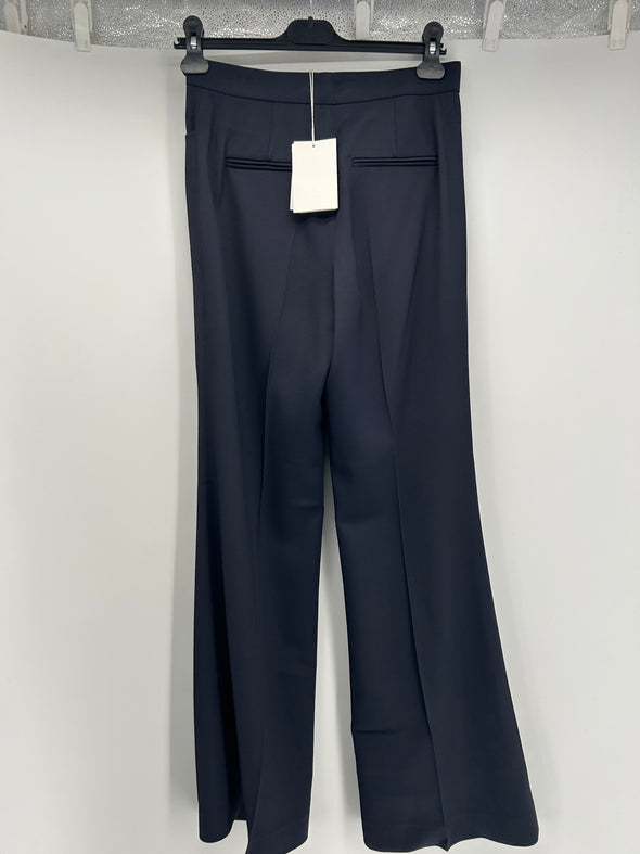 Pantalon à pinces bleu marine