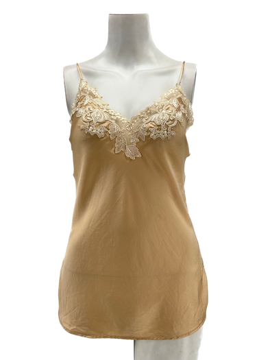 Top satiné beige