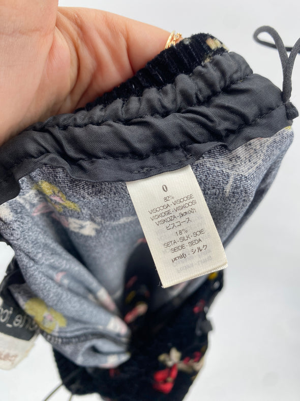 Pantalon en velours imprimé