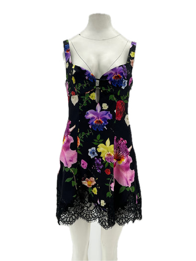 Robe en soie imprimée